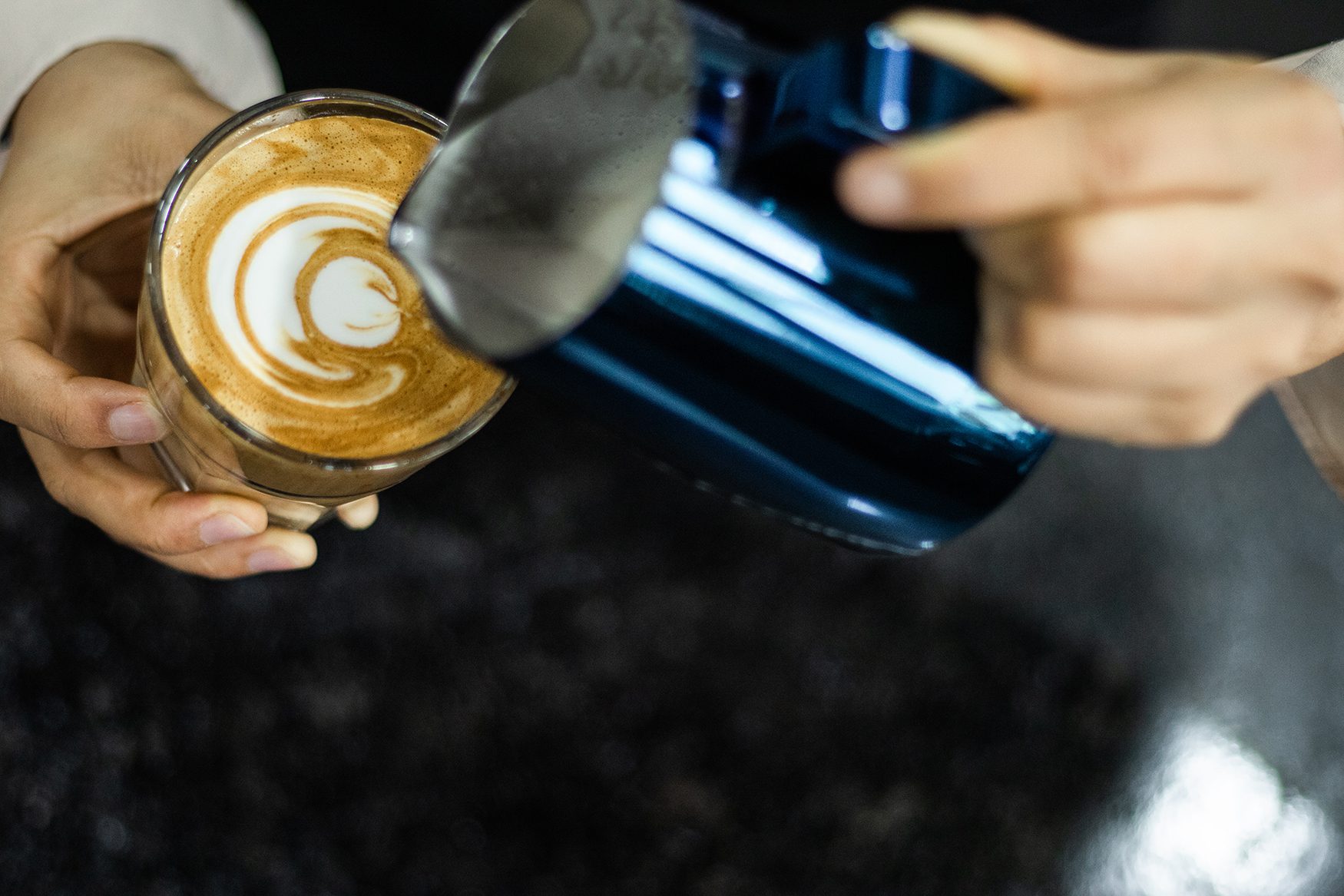 Pouring Latte
